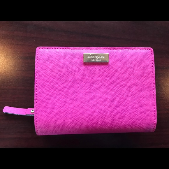 kate spade Handbags - Kate Spade Pink Bi-Fold Leather Wallet